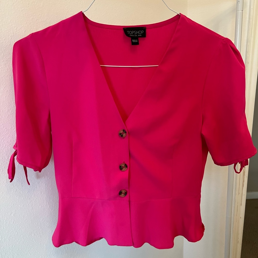 TOPSHOP Pink Top